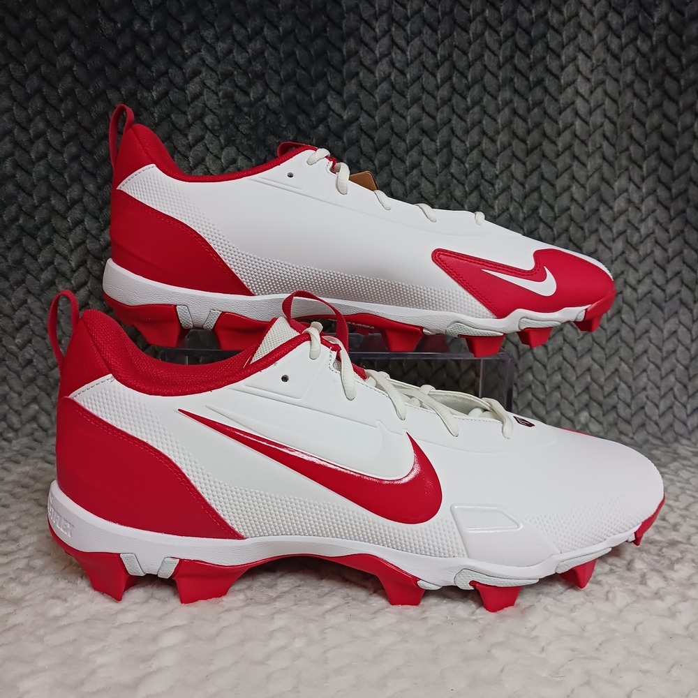 Nike Force Trout 9 Keystone Men's Baseball Cleats White Team Red Size 12